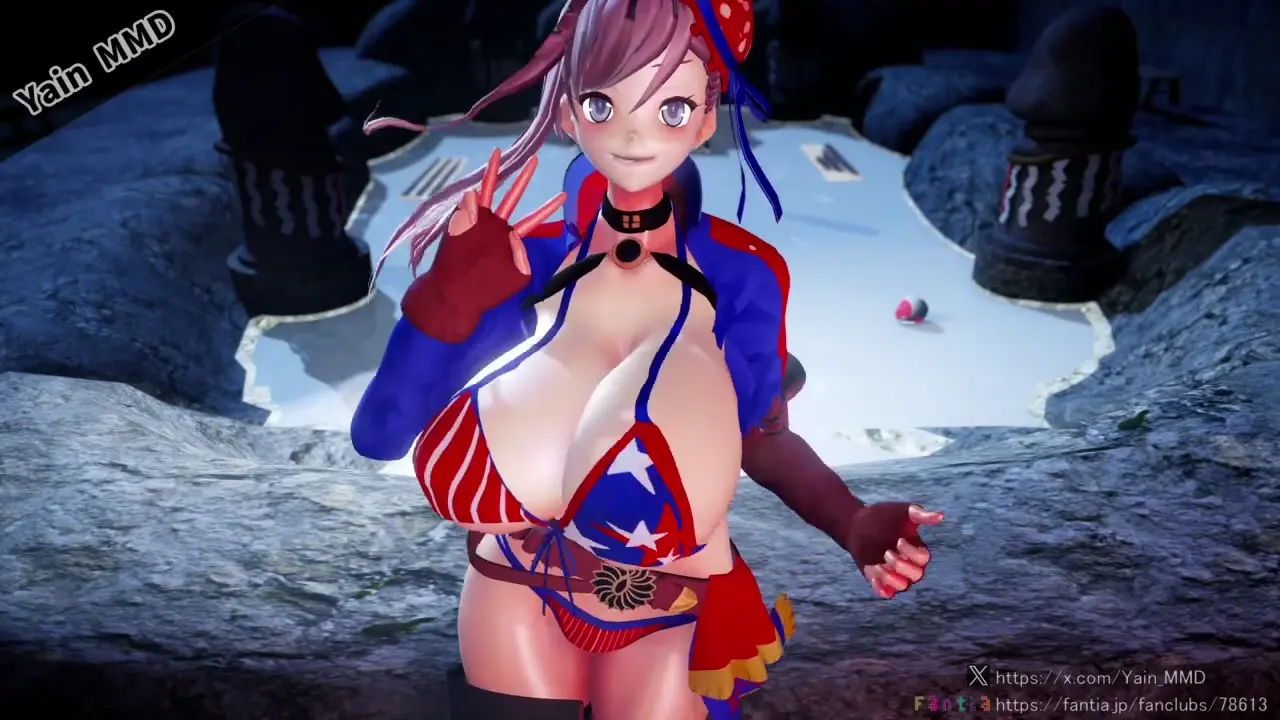 【MMD R-18】Dança Picante no Onsen com Musashi de Bikini【Fate FGO】