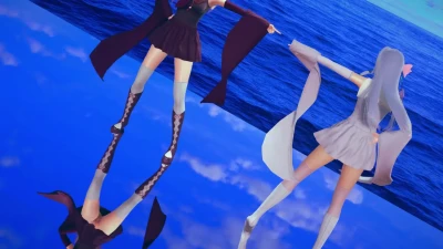 琴葉姉妹がアイドルで踊る！（履いてない！）higemajin作品