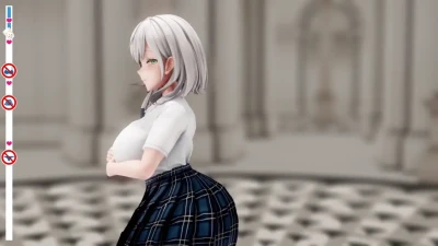 NEL (本人歌唱) 太陽系デスコ – kirarinnyowaaa Strip Sensual Shirogane Noel MMD