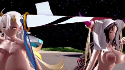 FGO_Hibikase Show con 乱交大好き丸 – Sexo Fuerte en Fate FGO Koikatsu