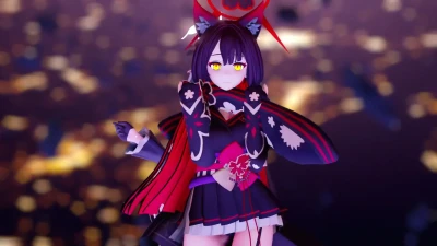 Blue Archive 【HUNTRiX - Golden】 Wakamo-Sakurako-Mari MMD Vibes