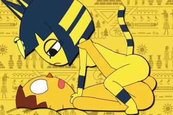 Ankha Ride Nude แอ็นนิเมชัน Minus8 โดย Xianyusir