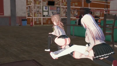 Intense Face Sitting by sasimicream | Koikatsu Erotic 3D Video