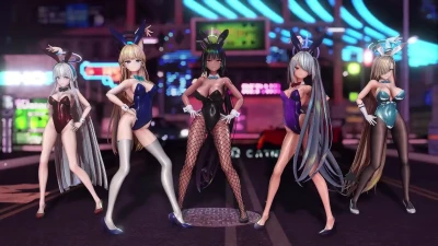 【BA】WANNABE ～Qcatnip・アスナたちのバニースーツMMDダンス