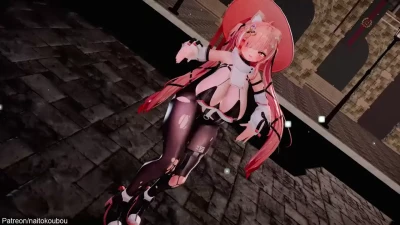 ICHOGO Strategy heirdamuのアナル＆乳首攻め MMD動画