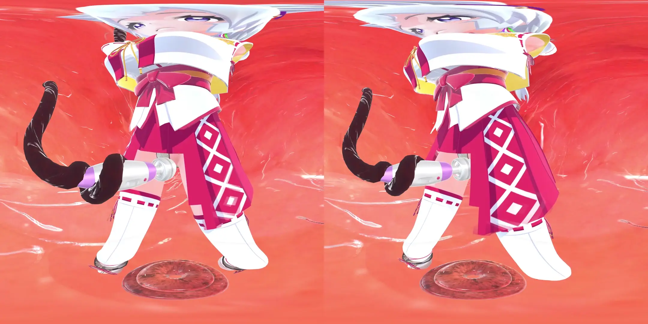 [VR180]貞操お札を思わぬ方法で突破される月白さん【FacePlan VR・触手】
