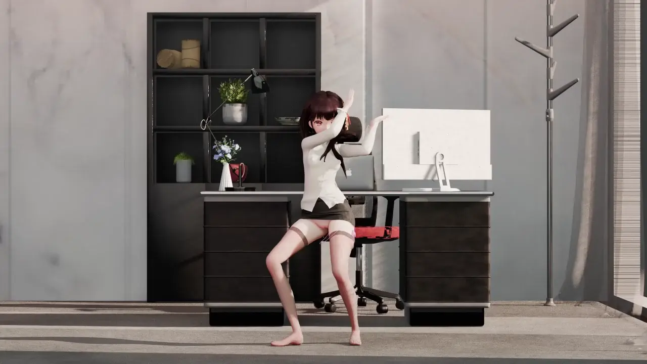 泠鸢yousa - Chewy 在辦公室穿拉珠跳蛋跳舞🥰 dwtnb Blender