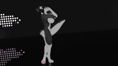 VRChat Furry MMD - DarkWolf Desnudo en Blue Moon 1440p R18
