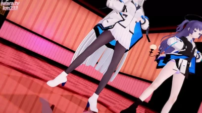 【Dance59】Yuuka & Noa Горячий Hump Танец | Blue Archive MMD Koikatsu
