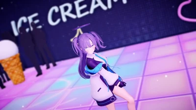 Yuuka Dances Seductively in a Suspicious Part-Time Job | Blue Archive MMD