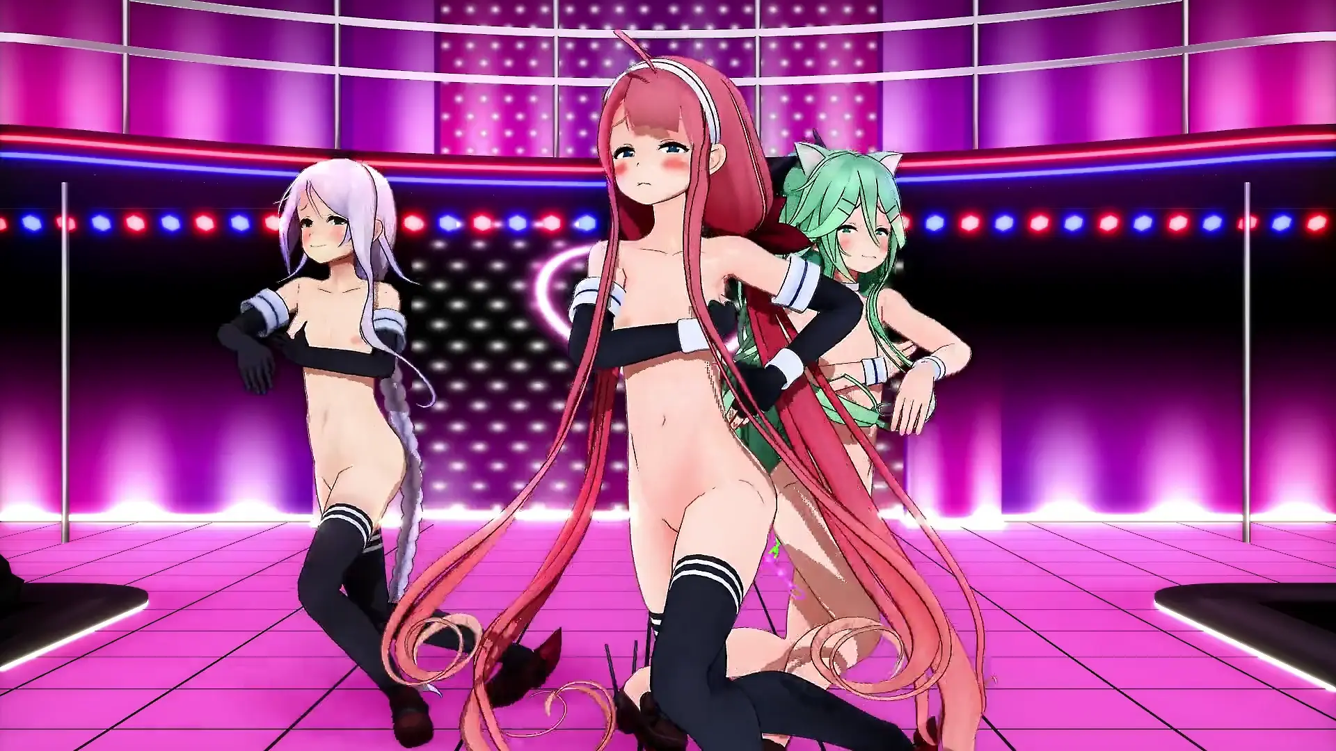 เต้นเซ็กซี่ของ Yamkaze, Ekaze และ Umikaze โดย Momomomomo ใน MMD