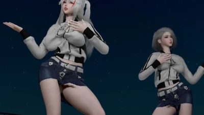 VAM MMD 202607S Girls 2P โชว์เต้นเซ็กซี่โดย FLY_ – Virt-A-Mate