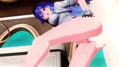 Which Lucilla Screenshot with D3m0nid’s Purple Hair Is Best?