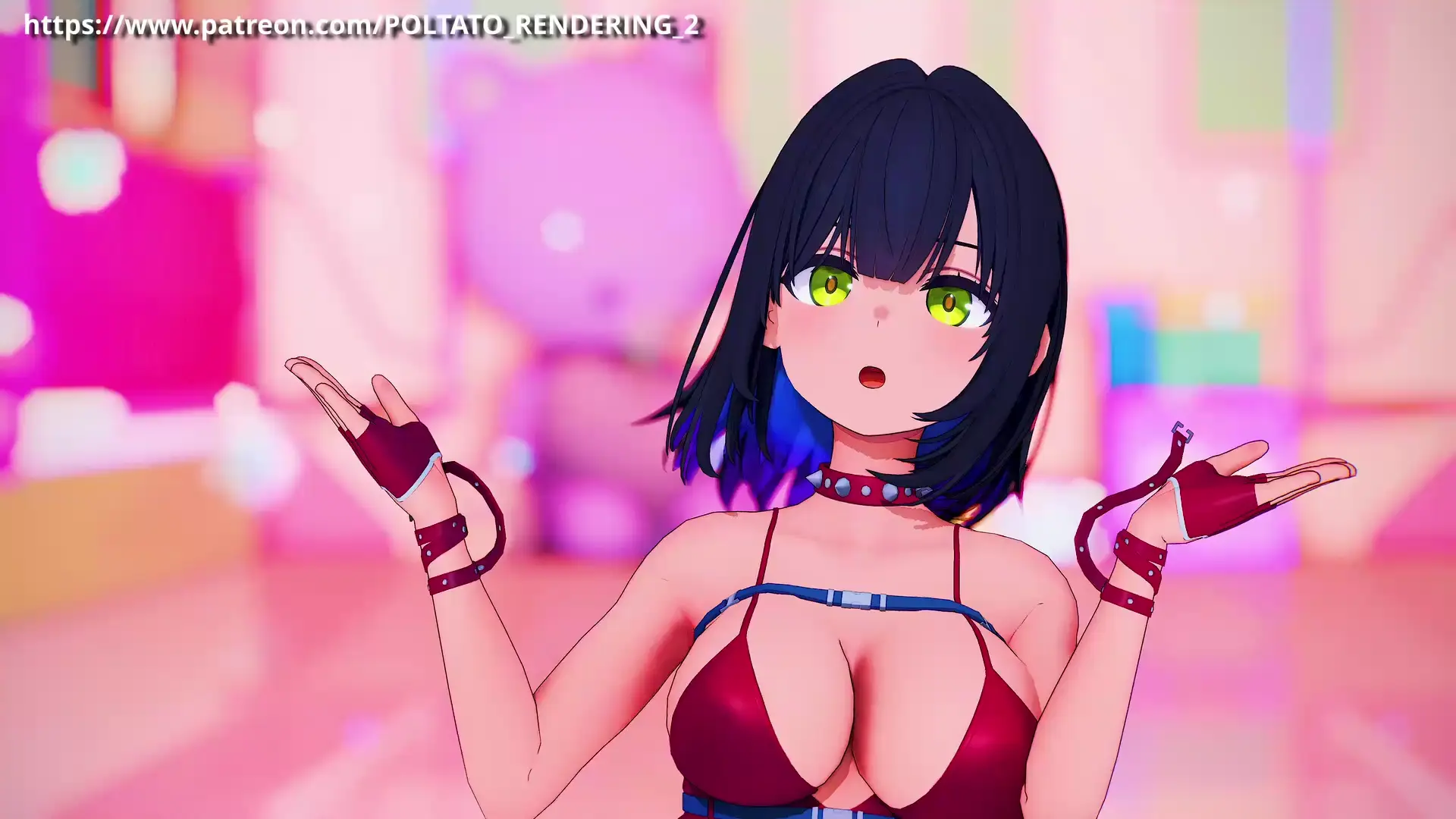MMD Chaos Zero Nightmare dengan Tressa & Poltato Rendering 2 Override