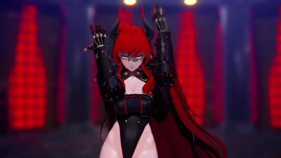 [MMD] LOVE DIVE - Vindicare Vengeance, Horn dan Rambut Merah