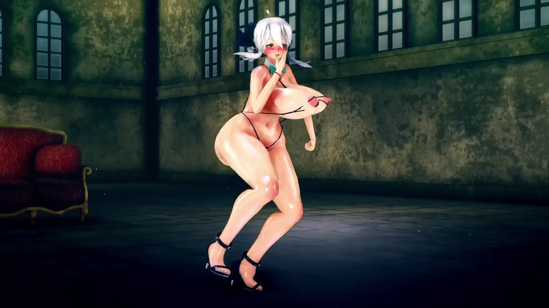 Haku-san Bailando con Obsesión - Vocaloid JOP Sexy MikuMikuDance