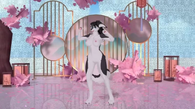 VRChat Furry MMD - Puisi Cinta DarkWolf R18 1440p 60fps