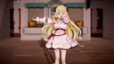 RTTMMD Virtual YouTuber Upskirt Panties - Tsunomaki Watame Hololive