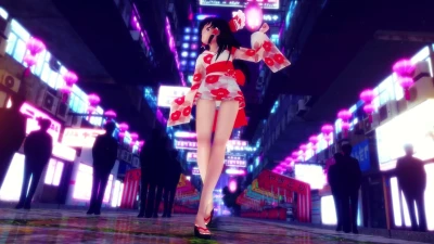 Reimu - Gokuraku Jodo: Striptease Atrevido de Hamselvish MMD