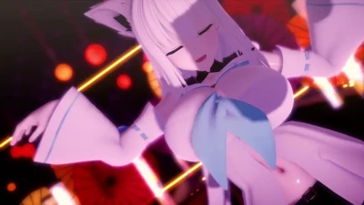Fubuki Bound by Demon Lord | Ball Gag BDSM MMD Bondage