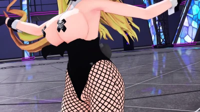 Yuka457's Bunny Jin Lian DUMDi DUMDi Dance with Black Stockings
