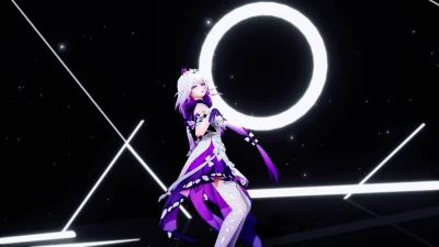 キャ〇トリス_Telephone dengan Hiyori - Honkai Star Rail MMD Seksi